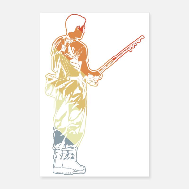 Vintage Angler Poster 40x60 cm