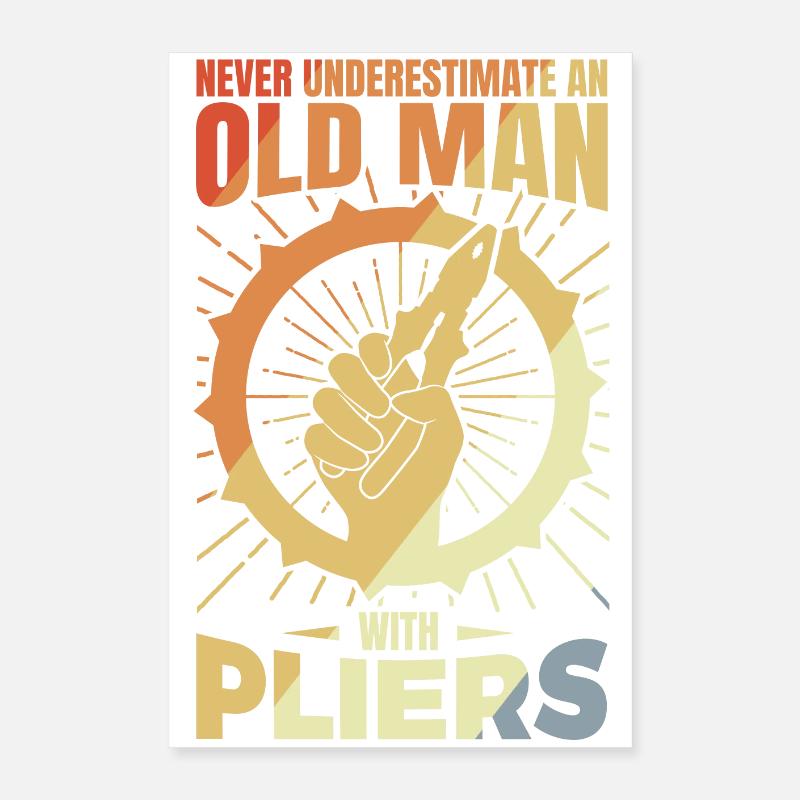 Ancien technicien en électronique Poster 40 x 60 cm