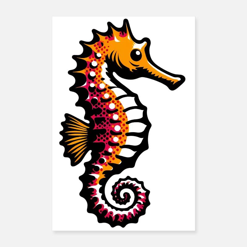 Hippocampe Poster 40 x 60 cm