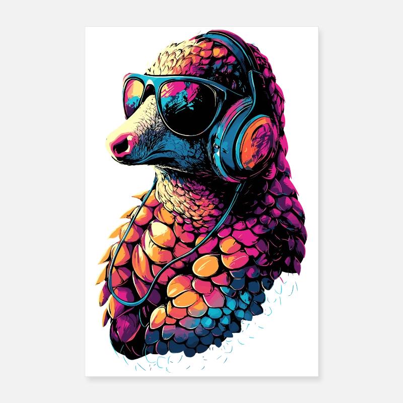 Pangolin Pangolin Pomme de pin Pangolins Poster 40 x 60 cm