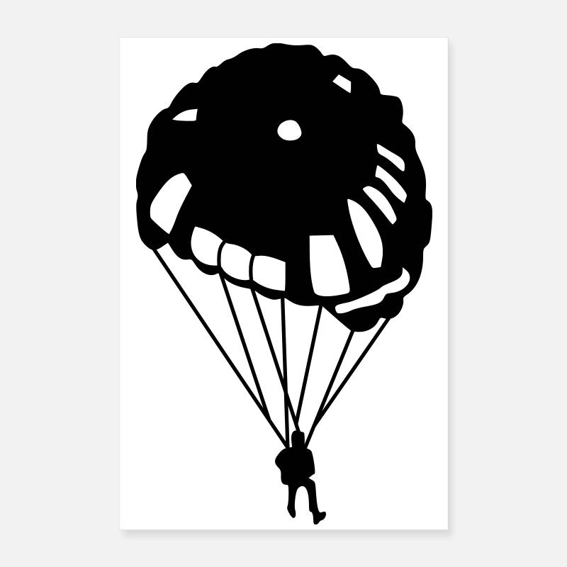 Fallschirm Poster 40x60 cm