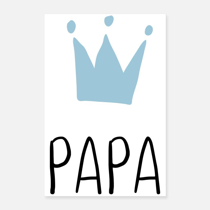 Papa Krone - Bester Papa Poster 40x60 cm