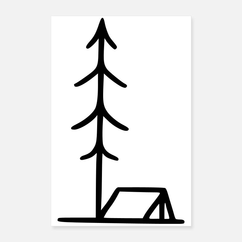 Camping - Tent Poster 16" x 24" (40x60 cm)