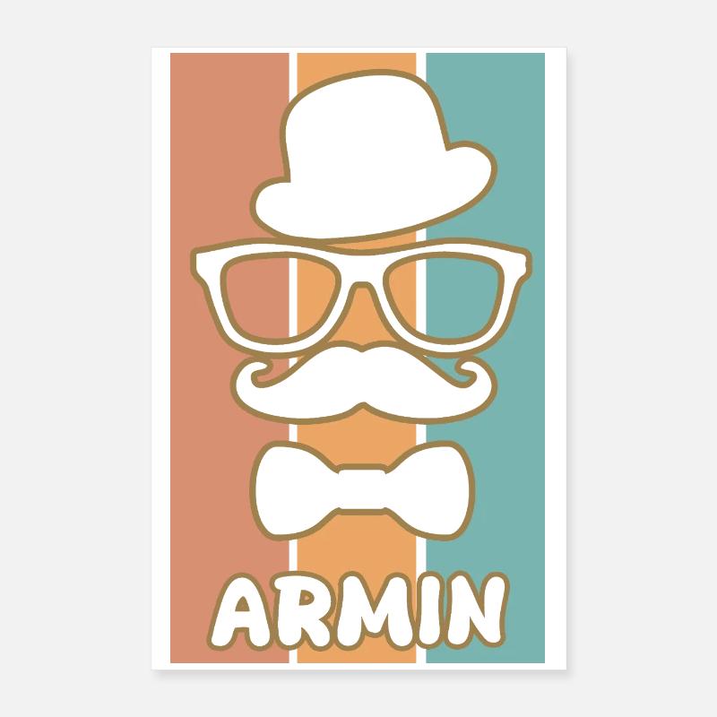 Armin als Name Poster 40x60 cm