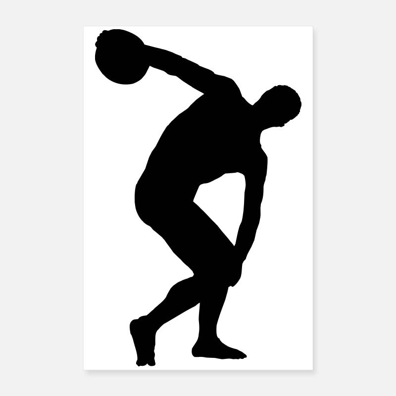 Lancer de disque Poster 40 x 60 cm