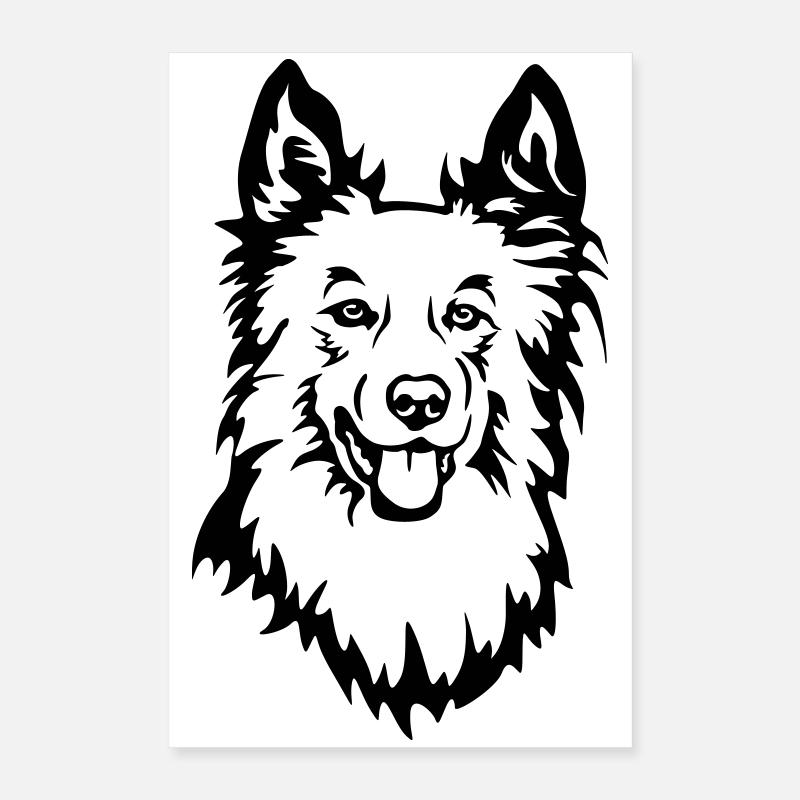 Harzer Fuchs Kopf Poster 40x60 cm