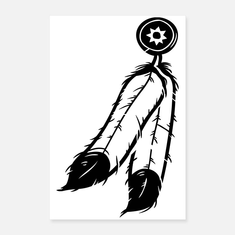 Feder Schmuck Poster 40x60 cm