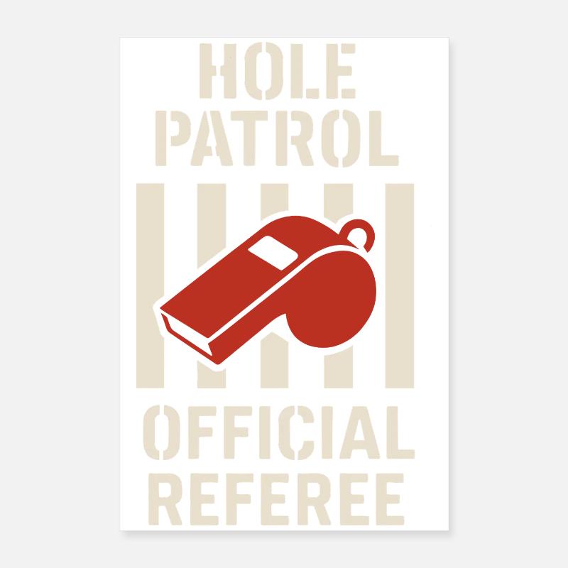 Cornhole Arbitre Arbitre officiel Poster 40 x 60 cm