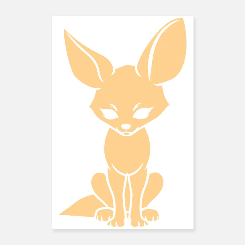 Fennek Poster 40x60 cm