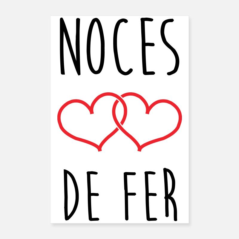 Noces de fer 41 ans ans de mariage Poster 40 x 60 cm