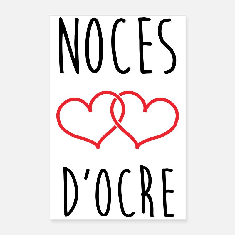 Ochre Wedding 71 Jahre Ehe Poster 40x60 cm