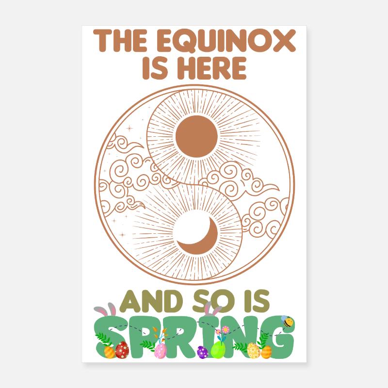 Fleurir avec Ostara Joyeuse Équinoxe de mars de Pâques Poster 40 x 60 cm