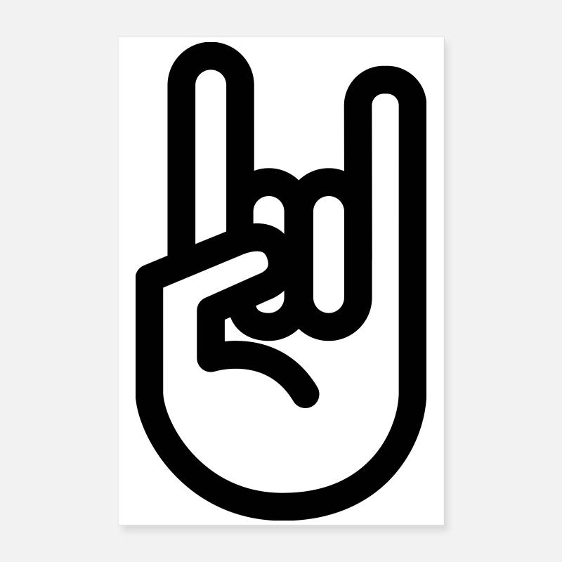 hand rock Poster 40x60 cm