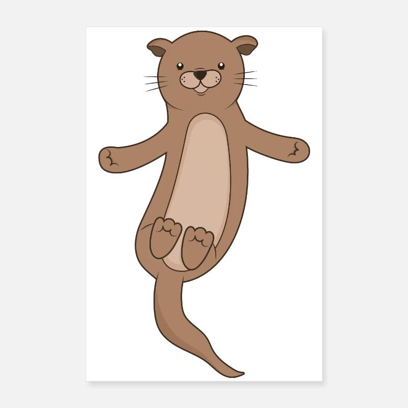 Otter Poster 40x60 cm