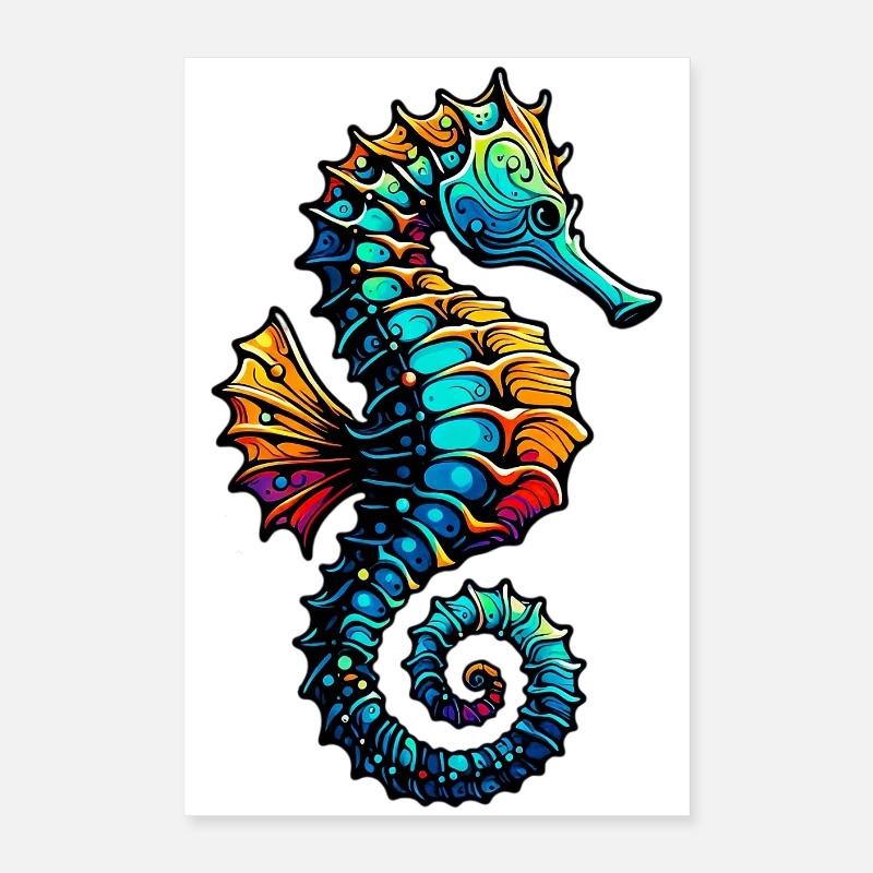 Hippocampe Poster 40 x 60 cm