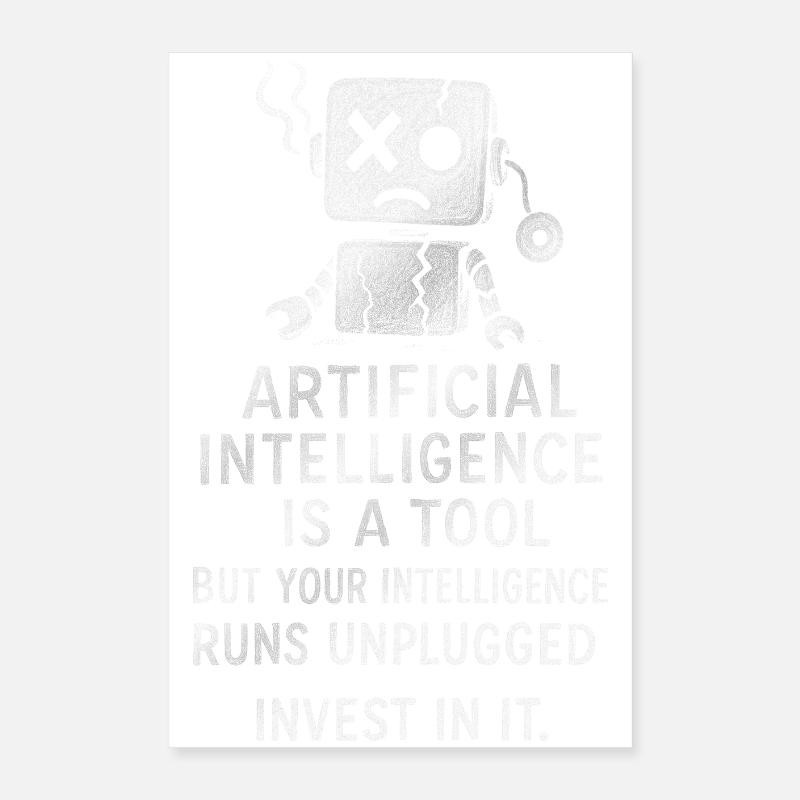 Artificial Intelligence Motivation Poster Poster 16" x 24" (40x60 cm)