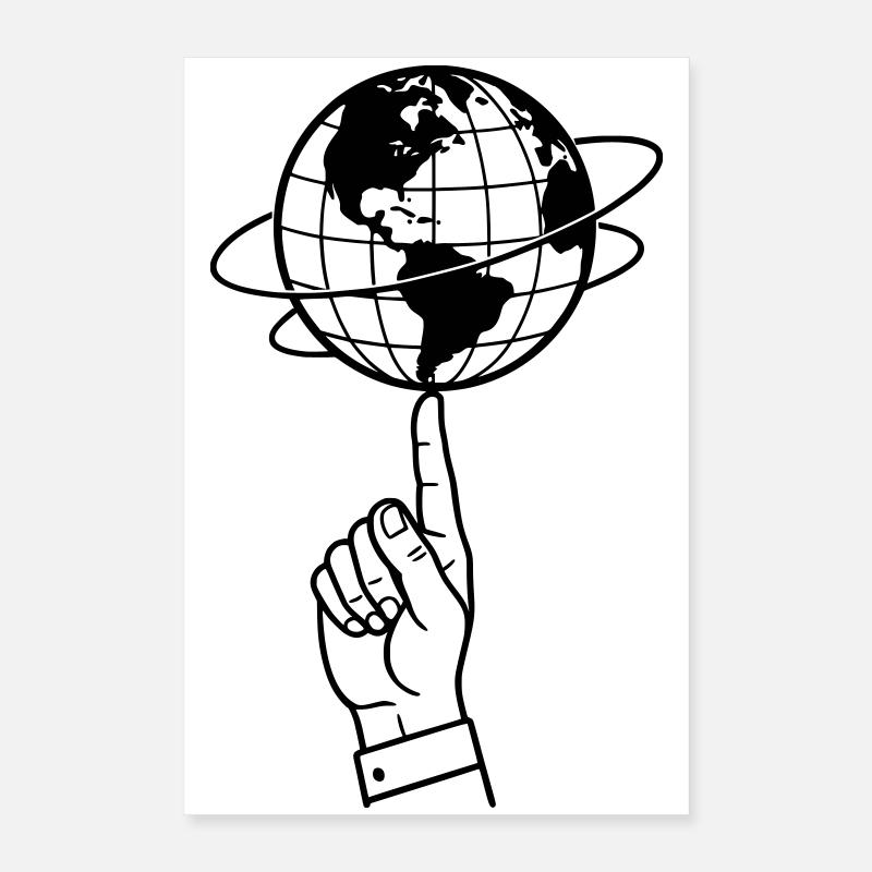 Équilibrer le monde | Un monde en équilibre Poster 40 x 60 cm