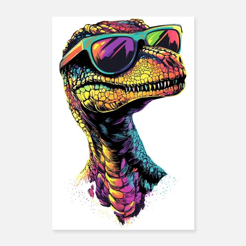 Raptor Velociraptor Dinosaur Dino Raptors Poster 16" x 24" (40x60 cm)