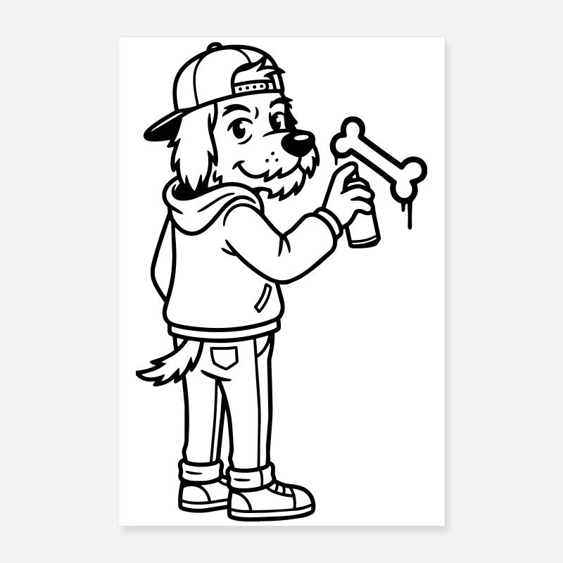 Graffiti d’art urbain Poster 40 x 60 cm