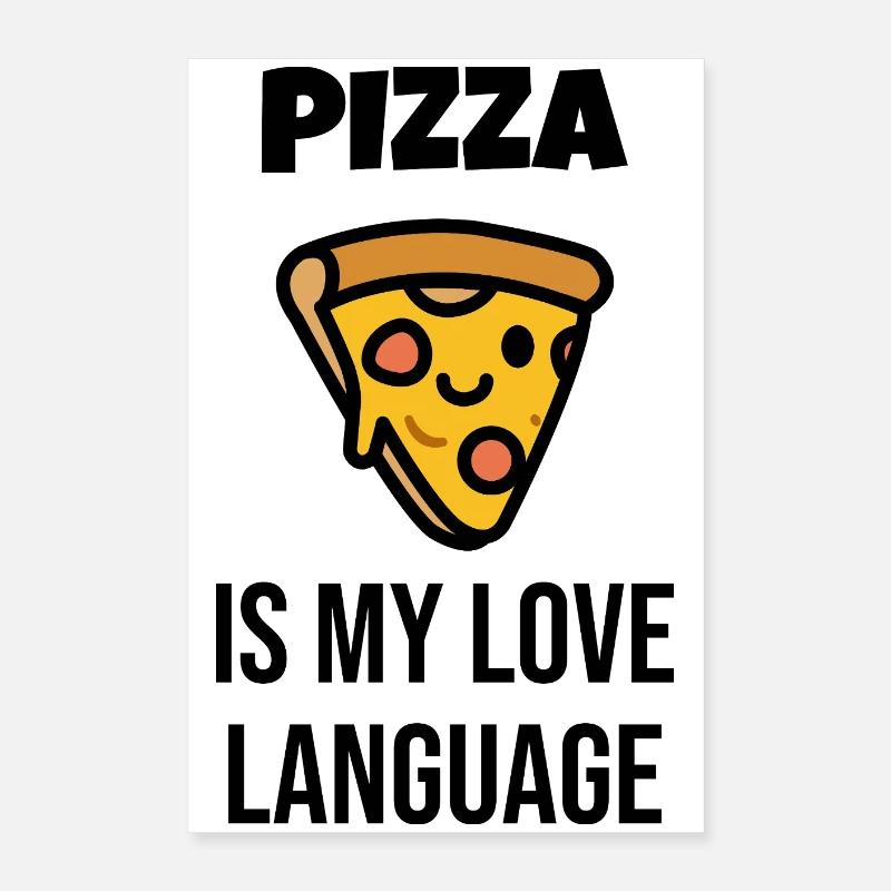  Pizza Slice Character Poster 16" x 24" (40x60 cm)