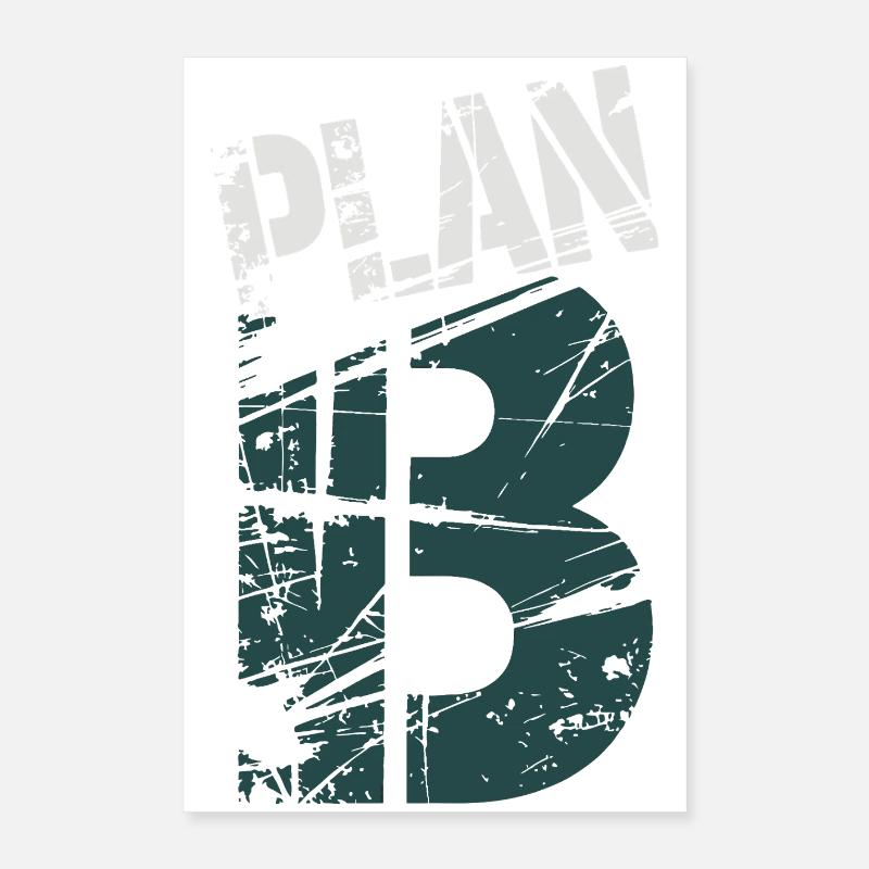 Grunge 13 Numerisches Glyph Poster 40x60 cm