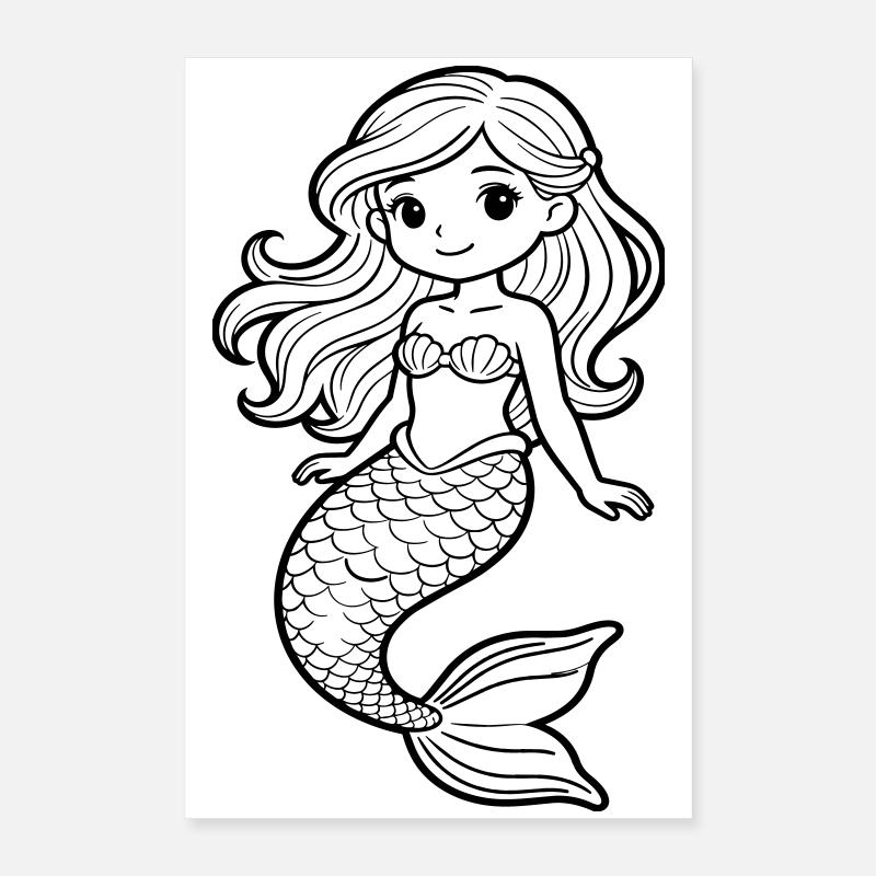 sirène Poster 40 x 60 cm