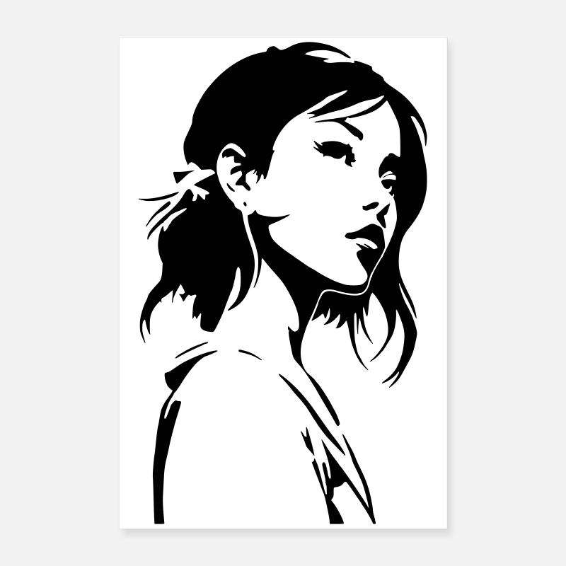 Grâce cendrée Poster 40 x 60 cm