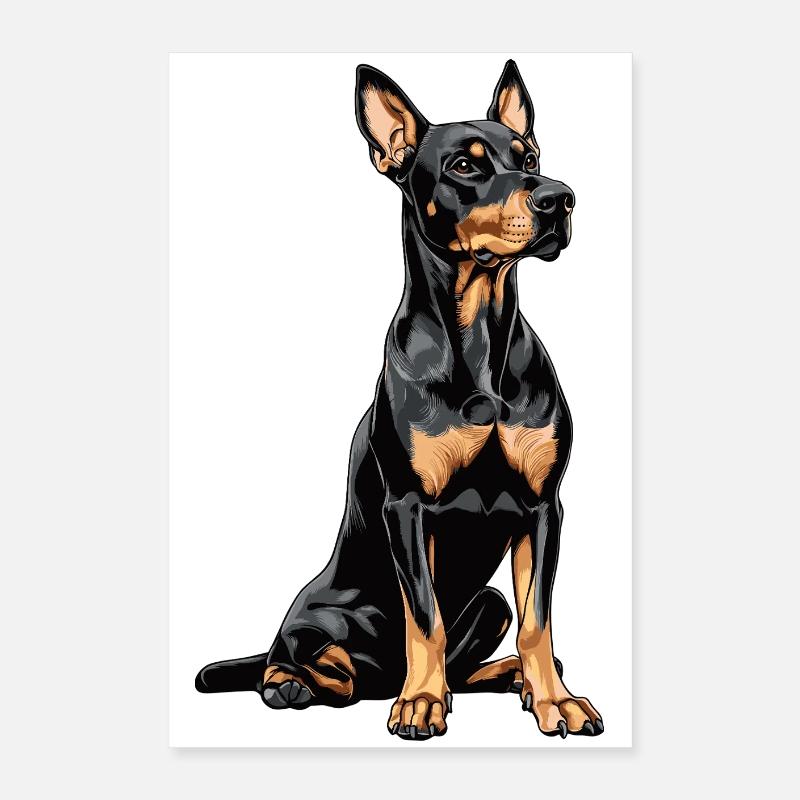 Dobermann Poster 40x60 cm