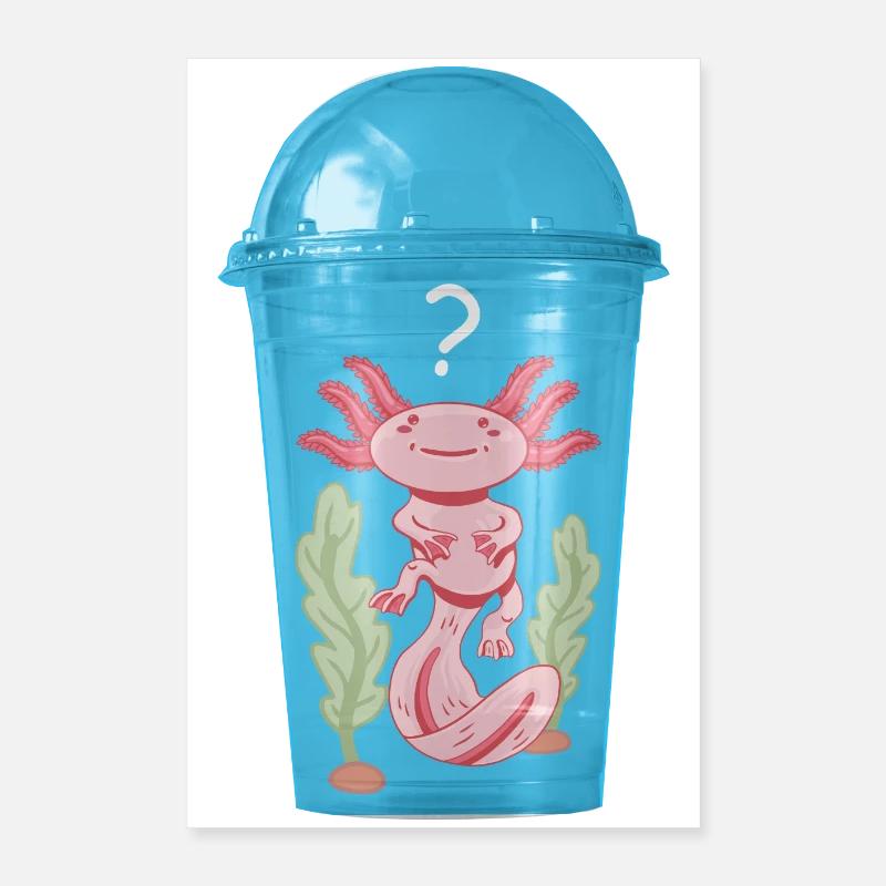 Poisson Ocelot dans un gobelet en plastique Poster 40 x 60 cm