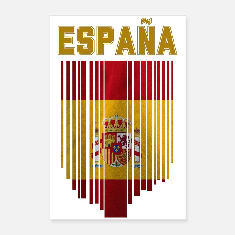 Flagge Spaniens, spanischer Stolz Poster 40x60 cm