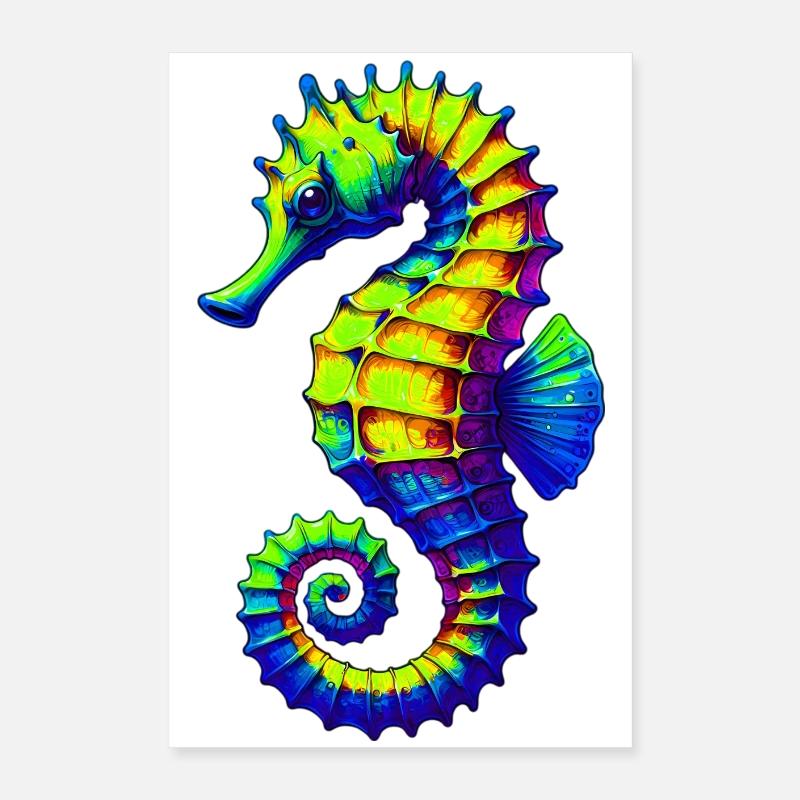 Seepferdchen Poster 40x60 cm