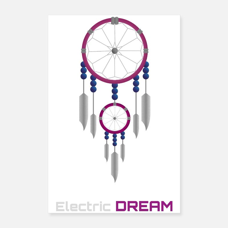 Neon Dreamcatcher Poster 16" x 24" (40x60 cm)