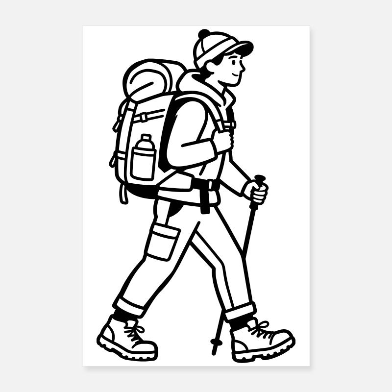Wandern Poster 40x60 cm