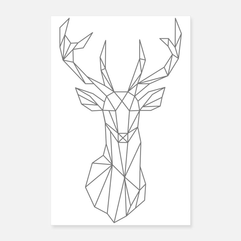 hirsch Poster 40x60 cm