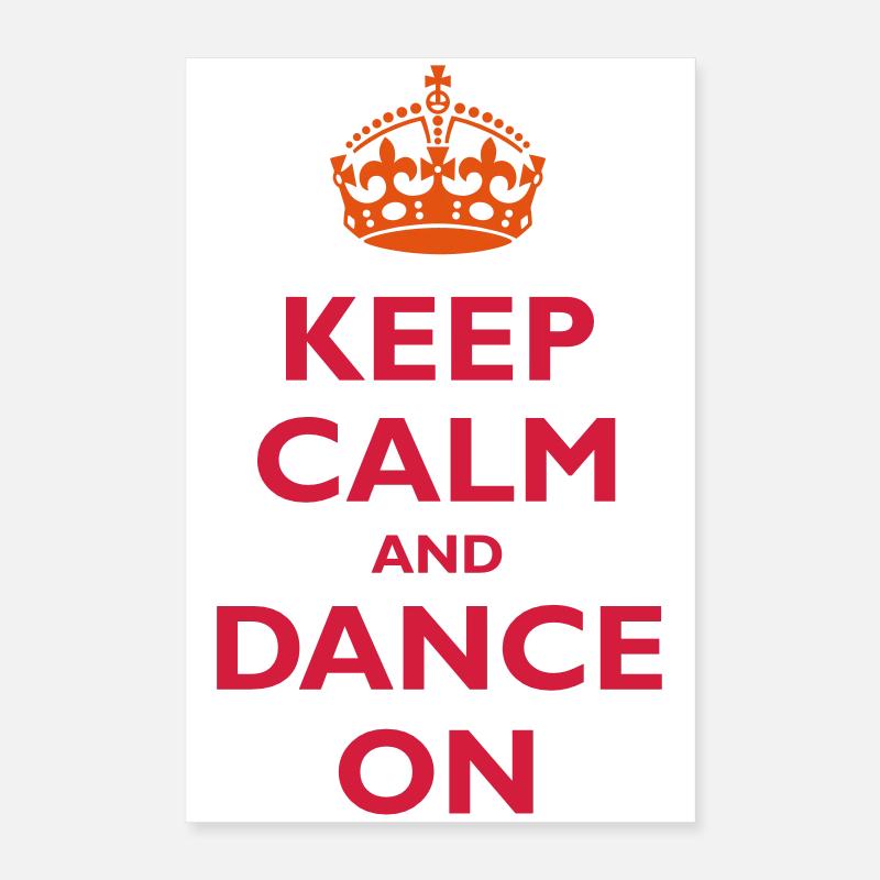 Keep calm and dance on Poster 40 x 60 cm
