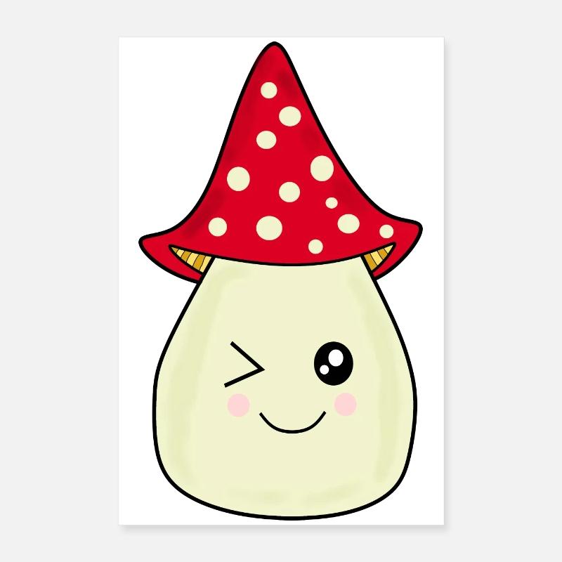 Champignon, champignon dans les bois cadeau Poster 40 x 60 cm