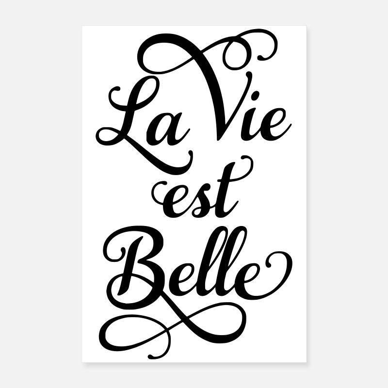 Das Leben ist gut Poster 40x60 cm