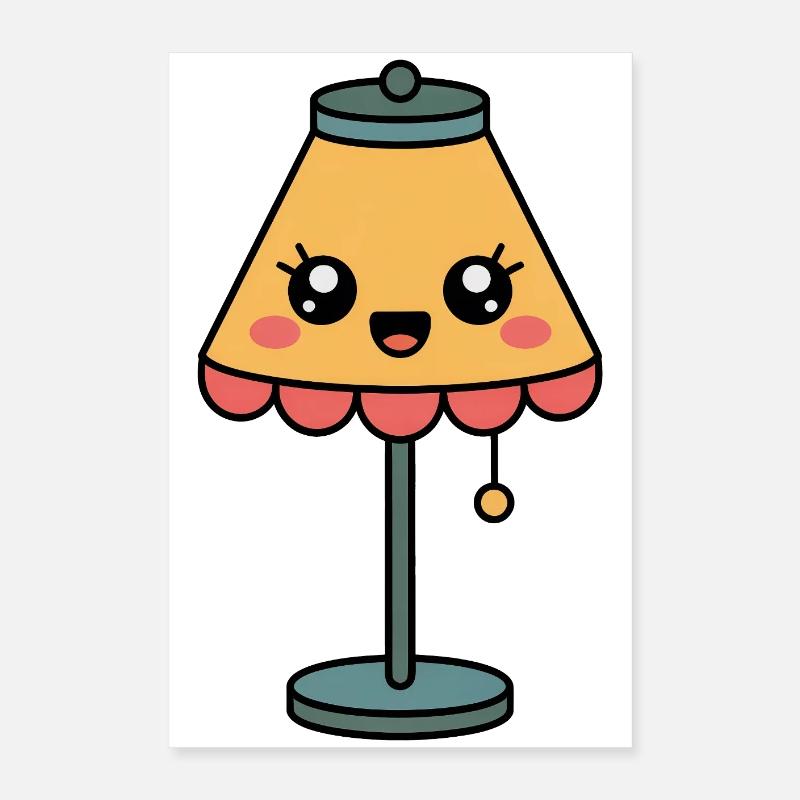 Lampe Lampe de table Comique mignonne Poster 40 x 60 cm