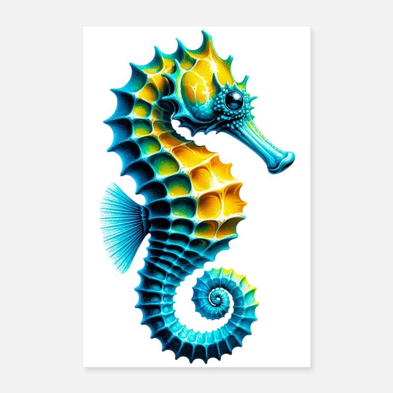 Seepferdchen Poster 40x60 cm