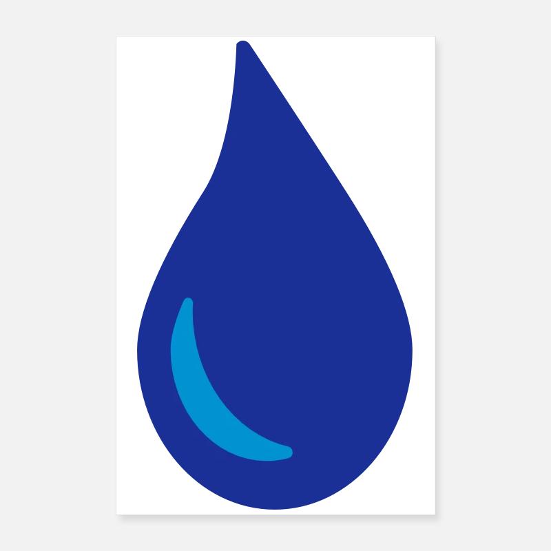 Wassertropfen Poster 40x60 cm