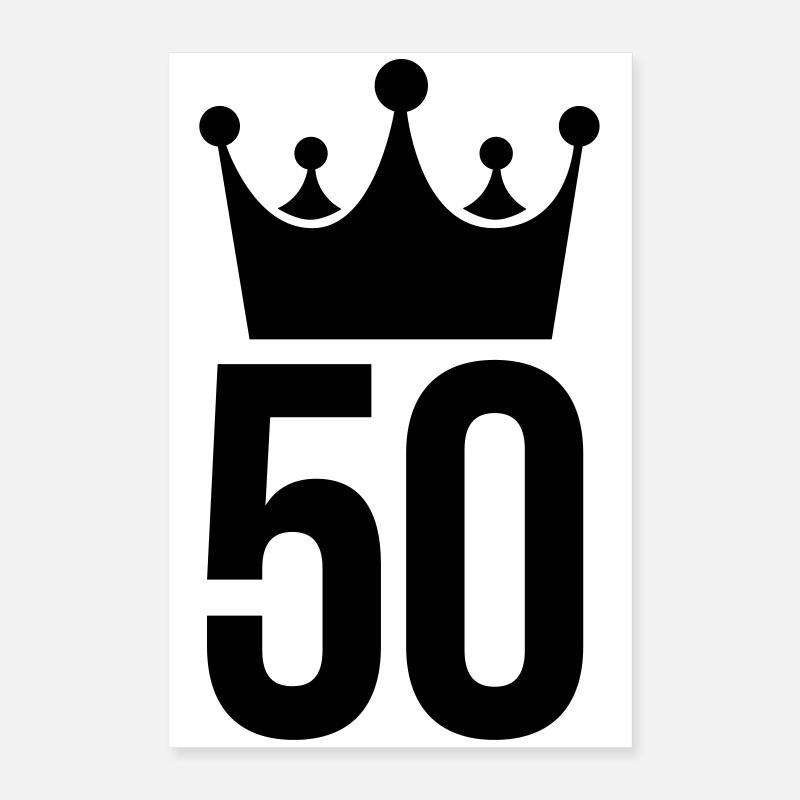 50 jahr abraham Poster 40x60 cm