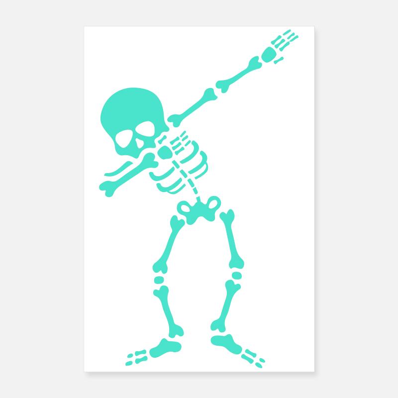 Dab Squelette Poster 40 x 60 cm