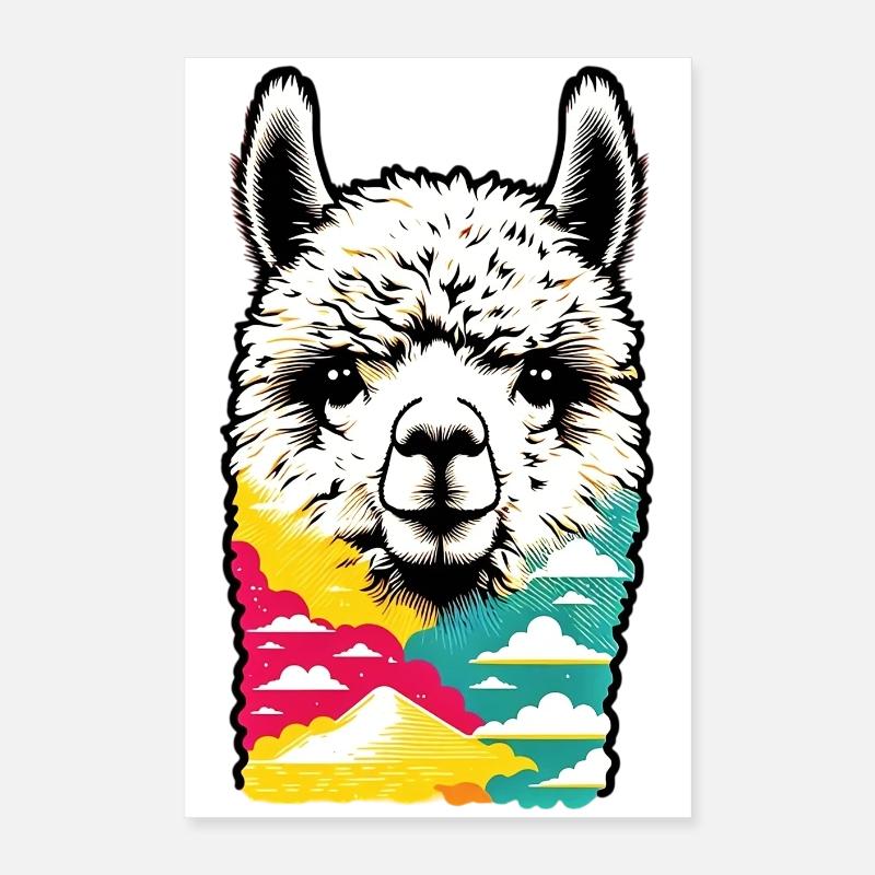 Alpaga Poster 40 x 60 cm