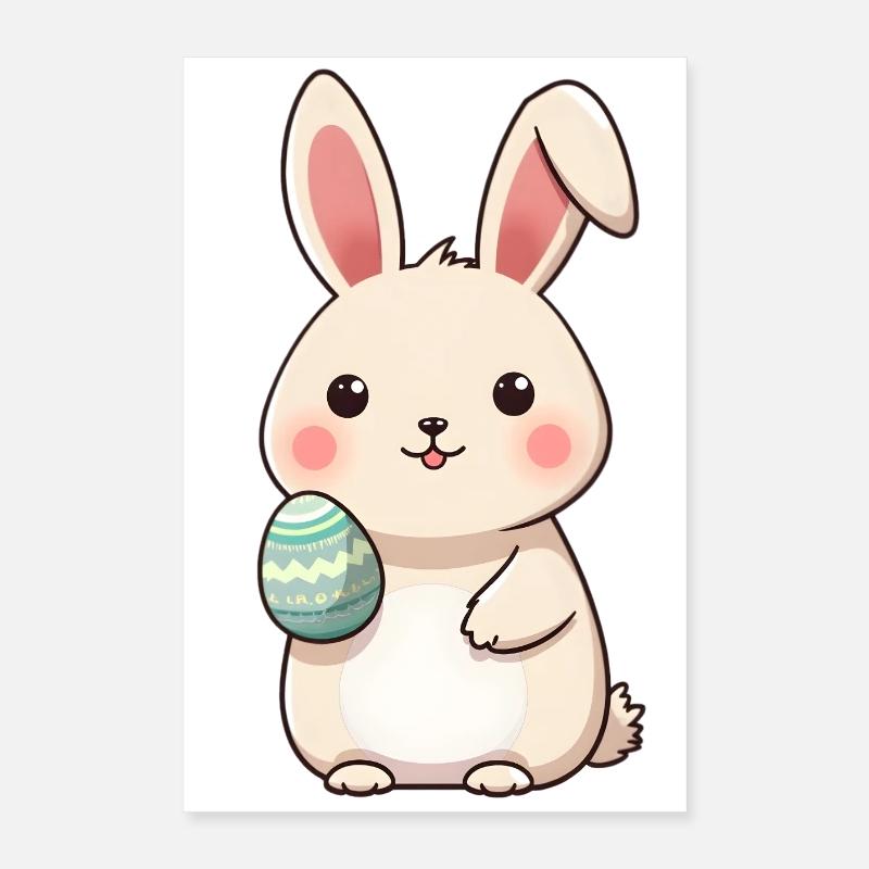 Lapin de Pâques Poster 40 x 60 cm