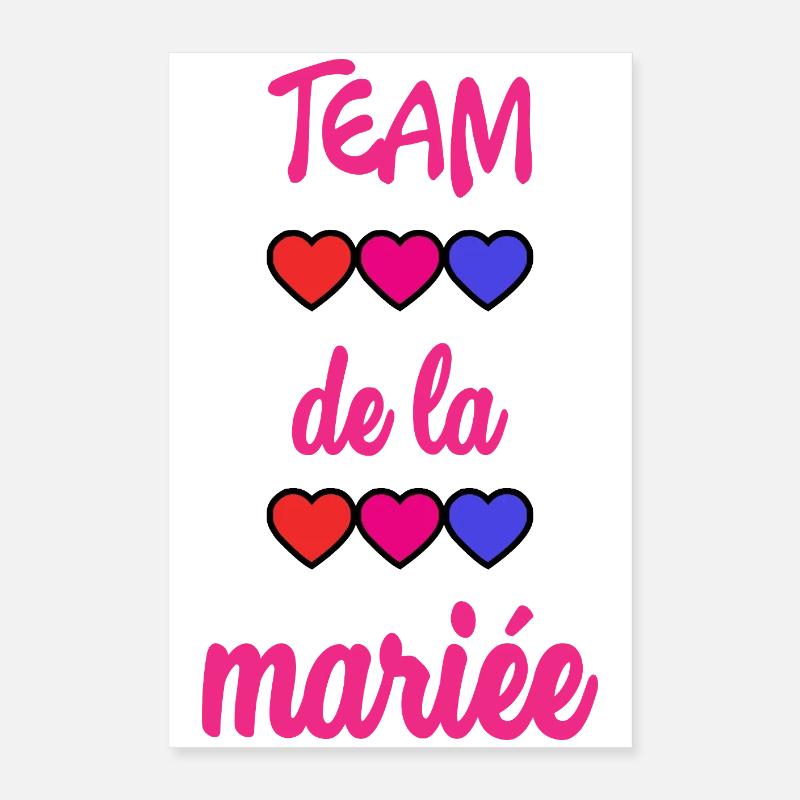 EVJF. MARIEE. TEAM. TEAM MARIEE. FUTURE MARIEE Poster 40 x 60 cm