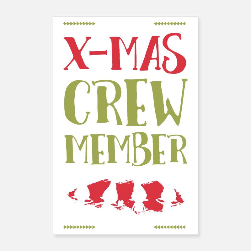 Membre de l’équipage de Noël Poster 40 x 60 cm