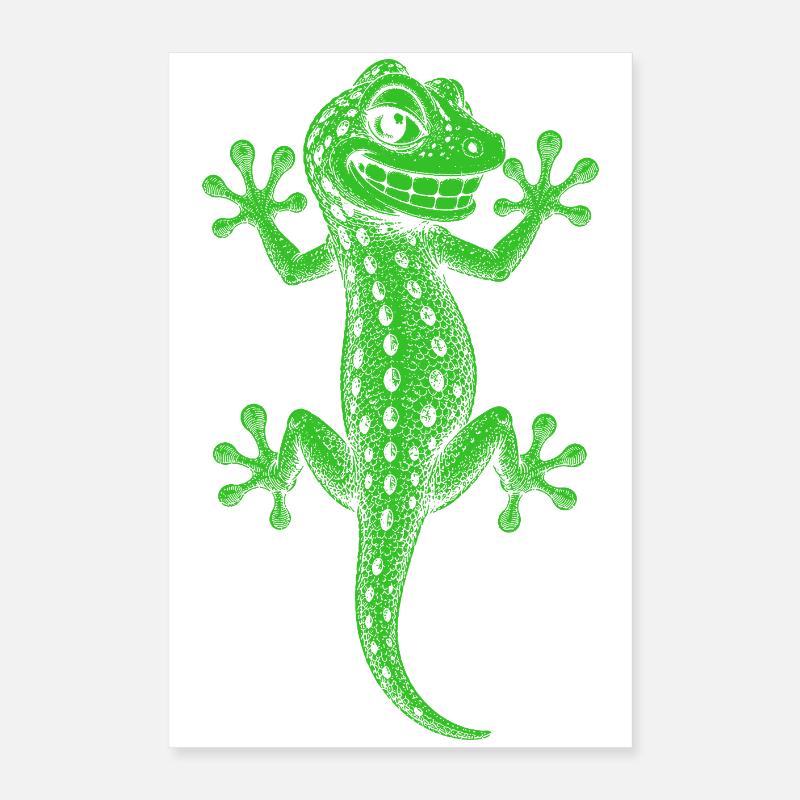 Gecko Poster 40x60 cm