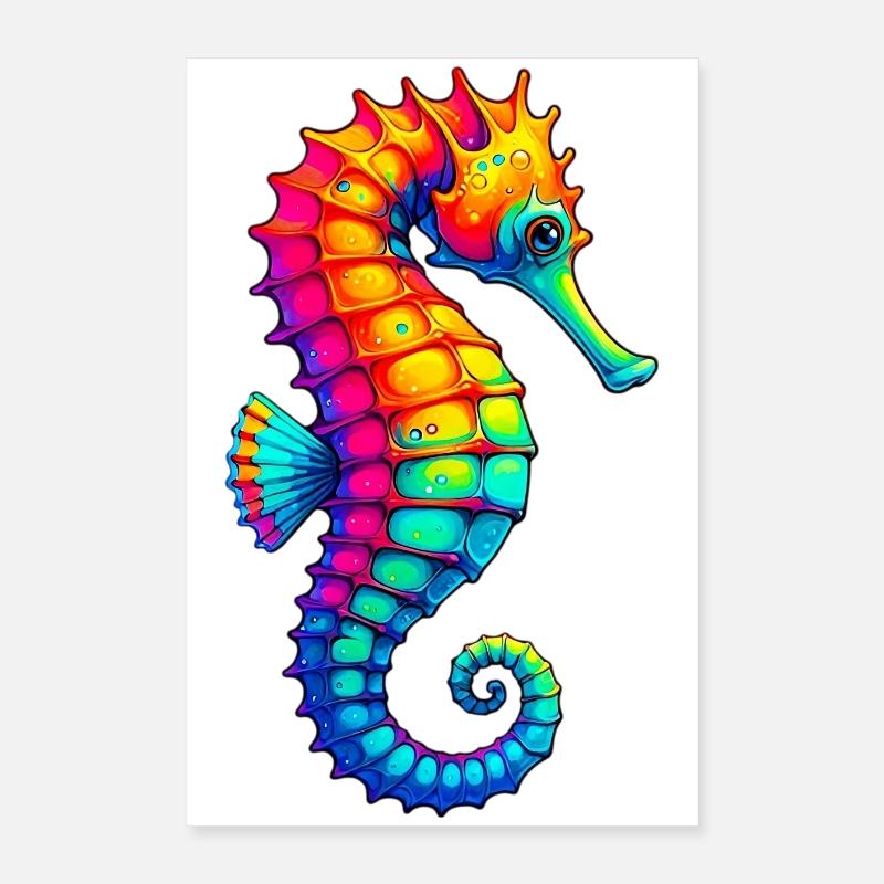 Seepferdchen Poster 40x60 cm