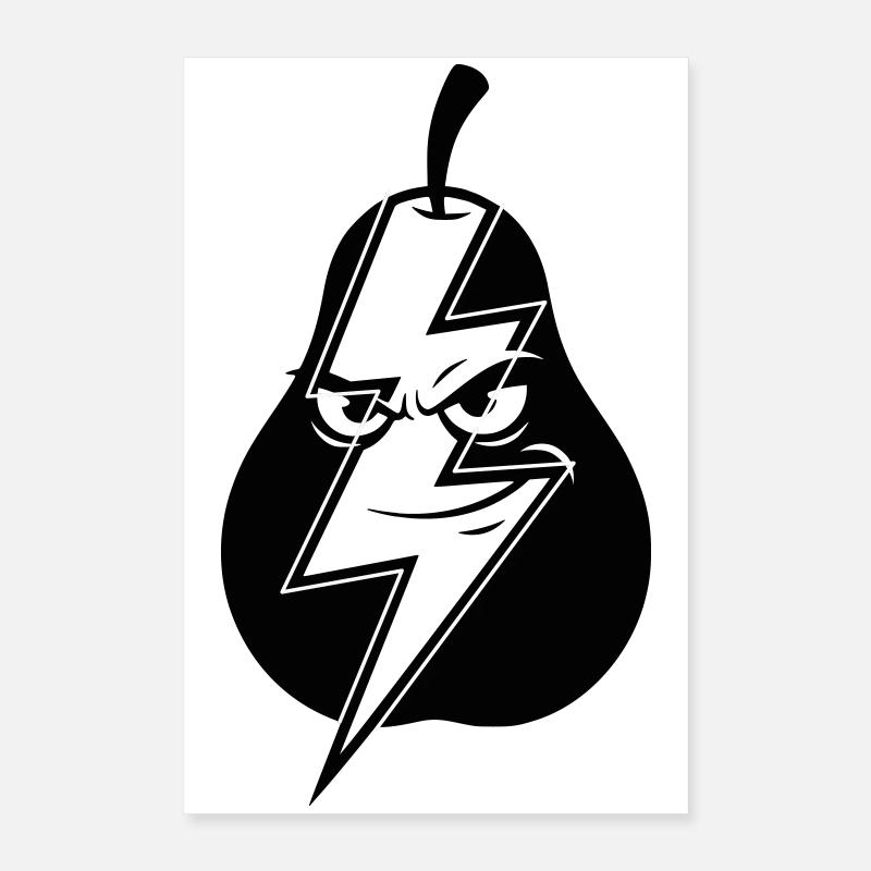 Ampoule, jeu de mots, éclair d’inspiration, malin Poster 40 x 60 cm