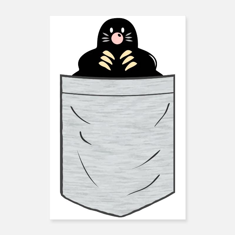 Mole Breast Pocket Poster 16" x 24" (40x60 cm)